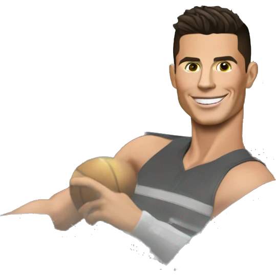 :Cristiano Ronaldo dans une voiture: emoji