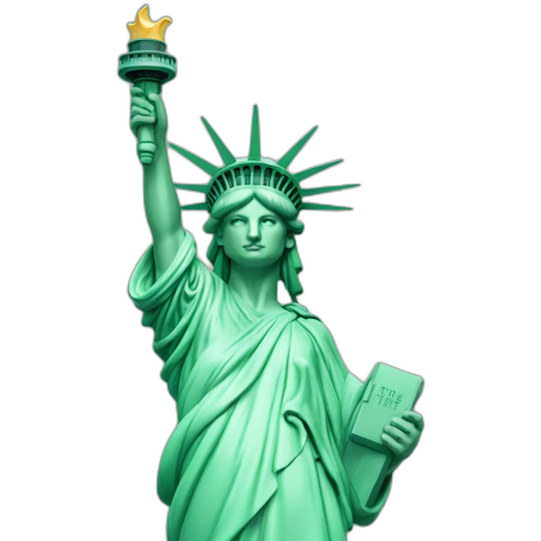 Statue of liberty christmas emoji