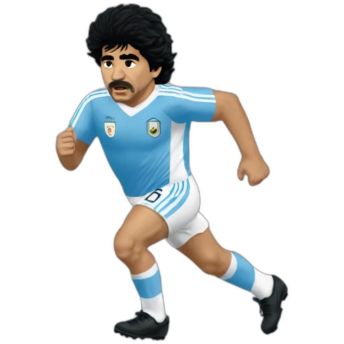Maradona run 86 emoji