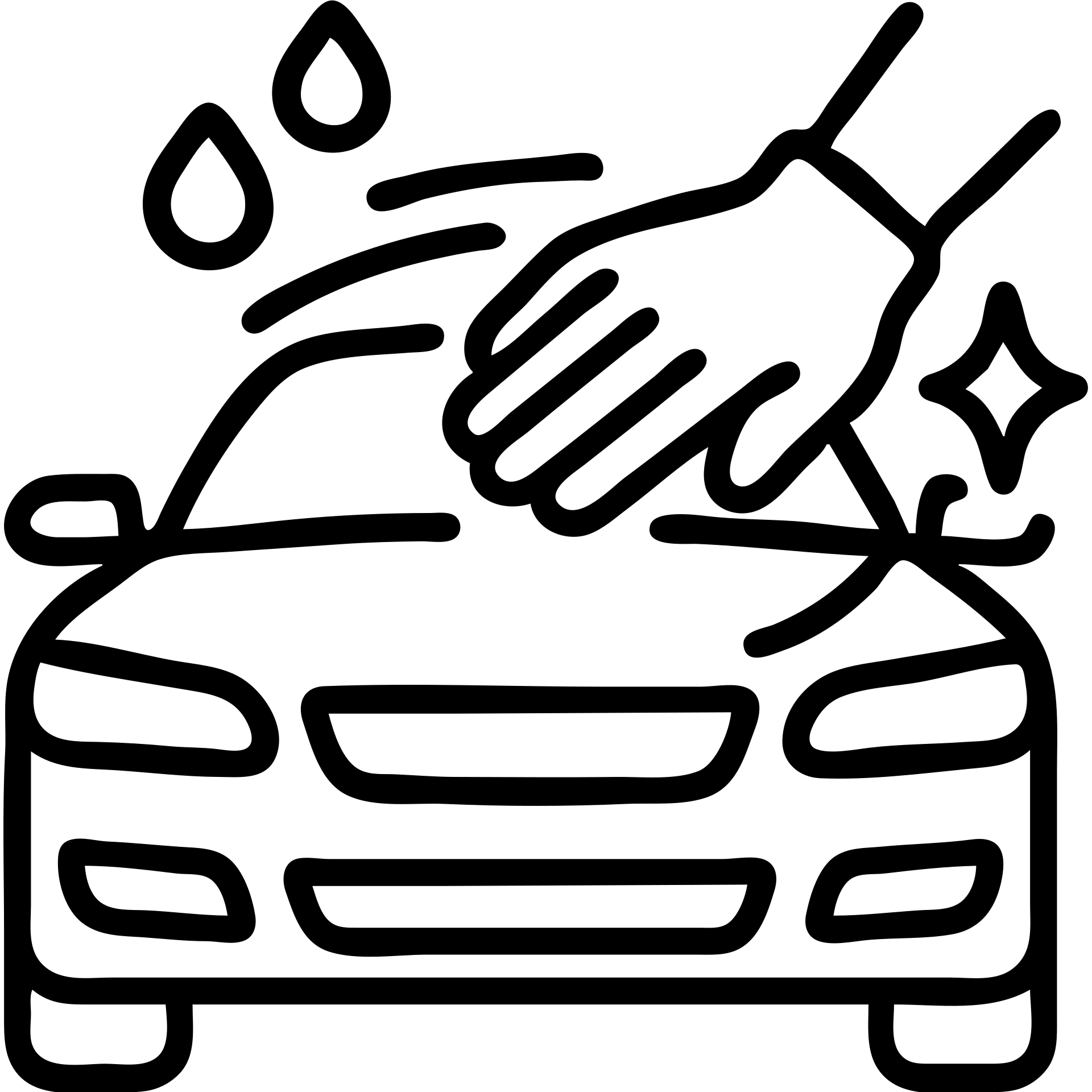 outlined icon of a high-end car with a hand wearing a black glove cleaning the hood, water drops, shine, silver and white details, smooth motion lines, modern and clean emoji