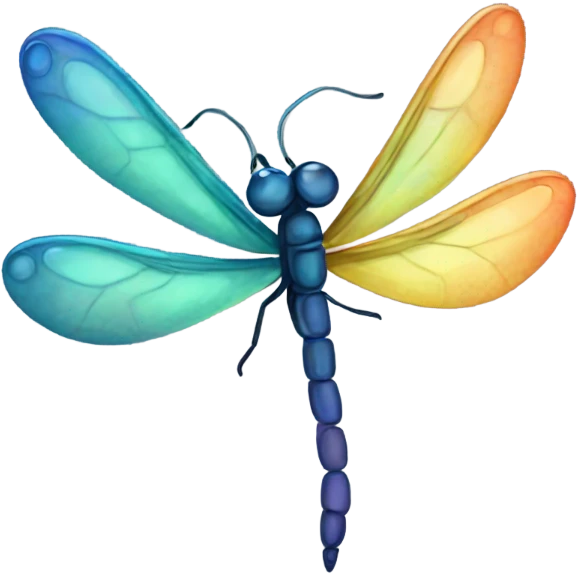 Dragonfly and firefly emoji