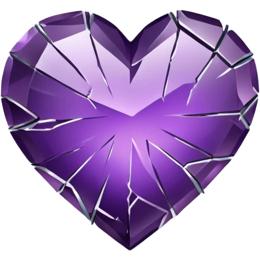 Broken Purple Heart  emoji