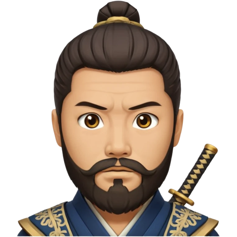 samurai with full beard emoji