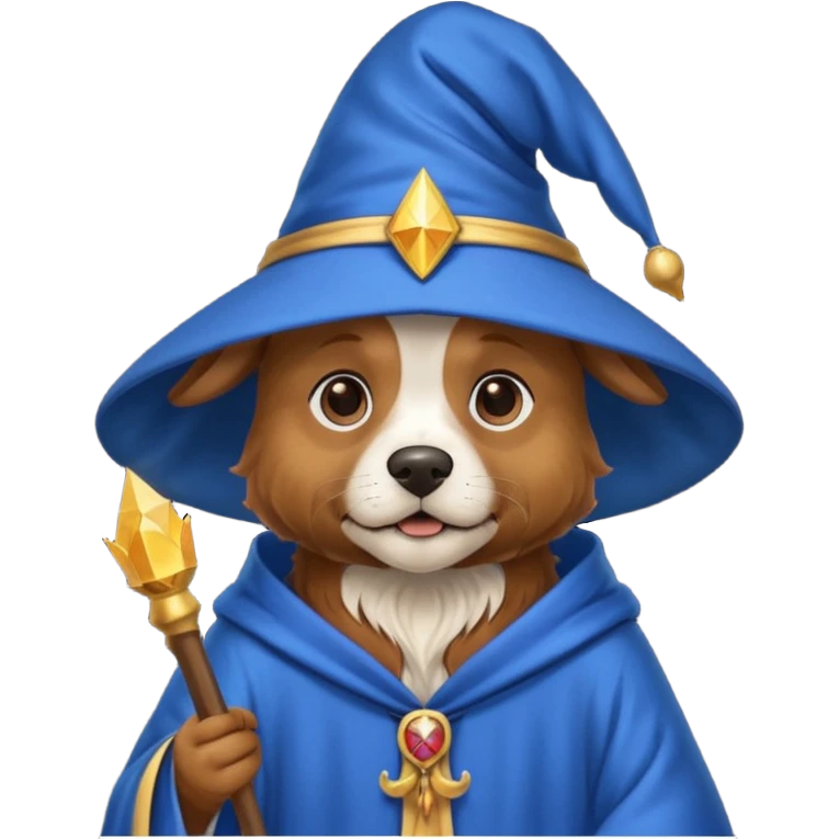 Dog wizard emoji