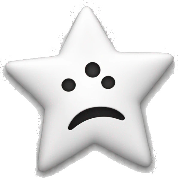 Star white and black emoji