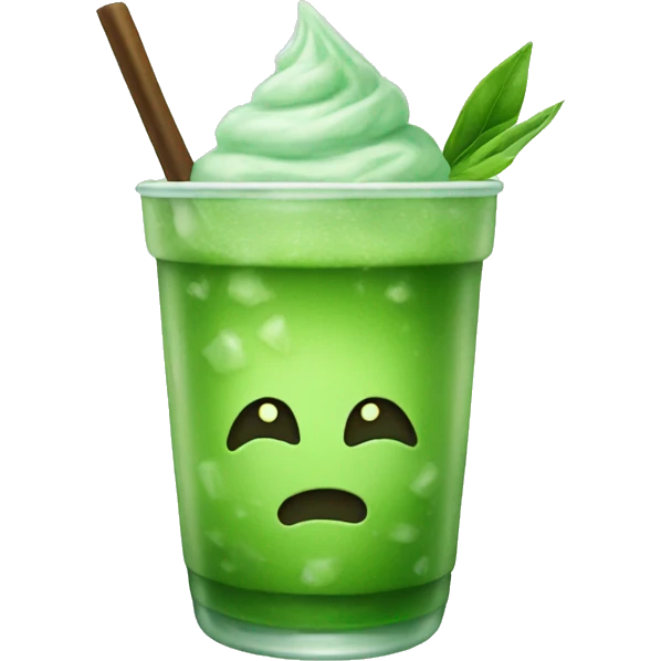 Iced matcha  emoji