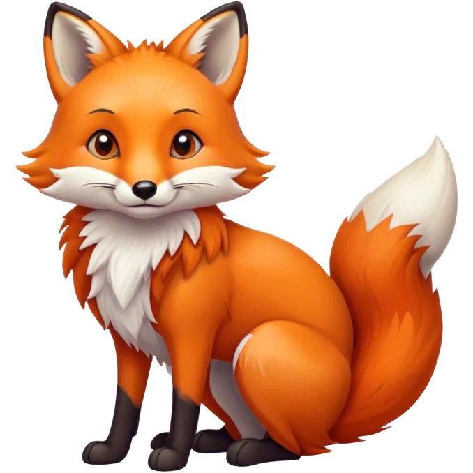 Orange fox emoji