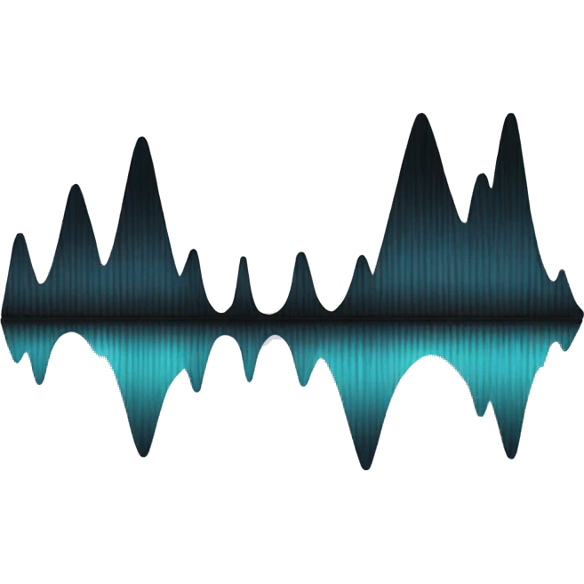A waveform emoji