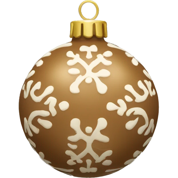 Light brown ornament emoji
