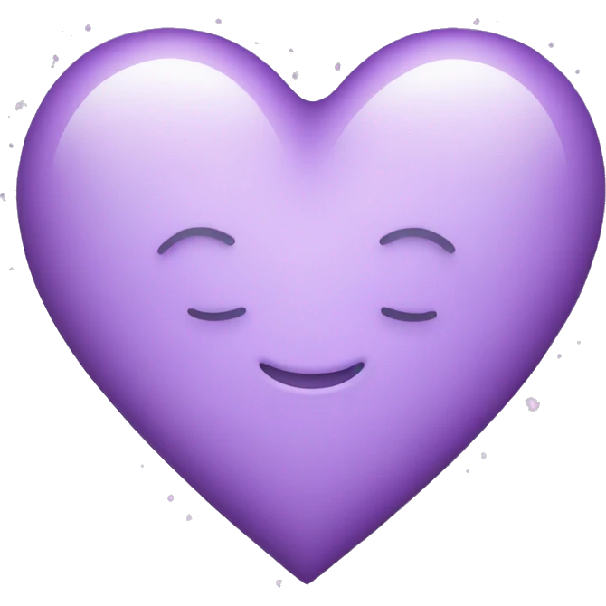 Light Purple Heart with sparkles emoji