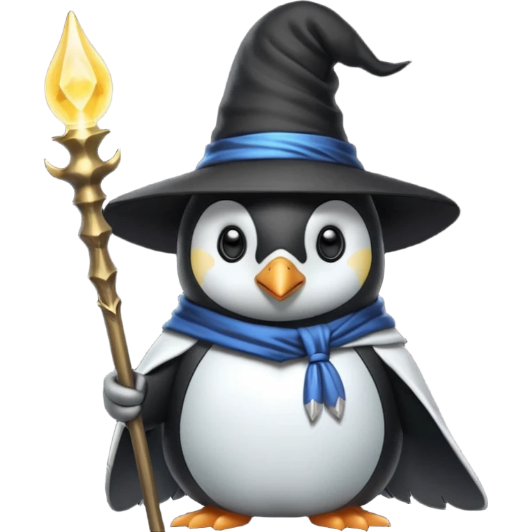 Penguin Wizard emoji