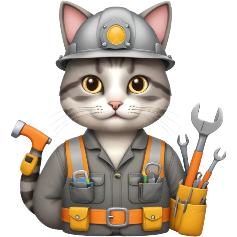Cat engineer  emoji