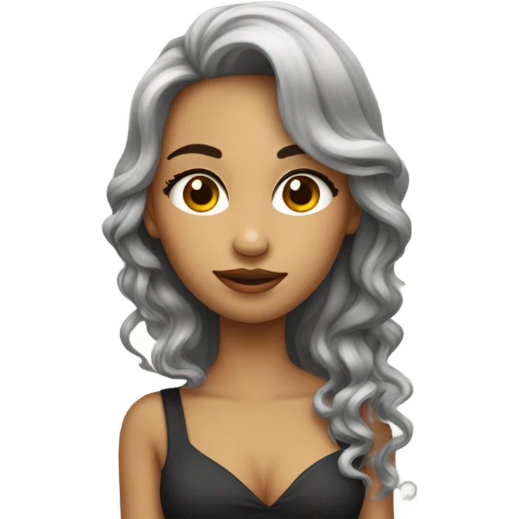 dos chicas una lacia y otra con rulos dandose un beso emoji