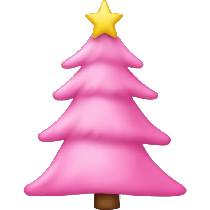 pink christmas tree emoji