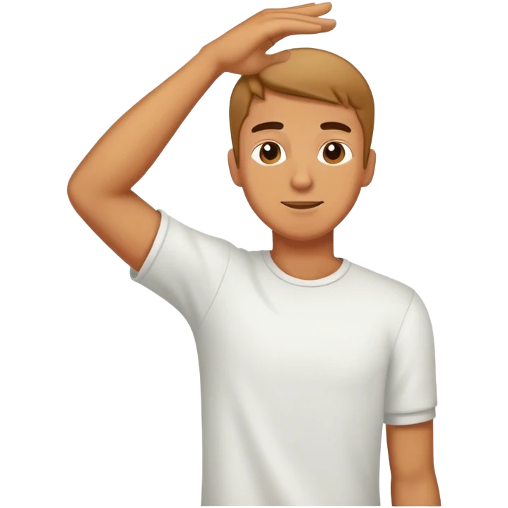 man dabbing emoji