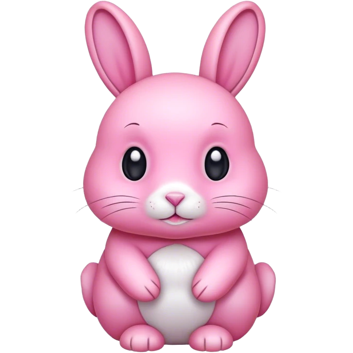 Pink rabbit emoji