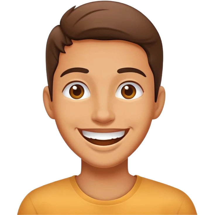 happy mood face with a big smile emoji