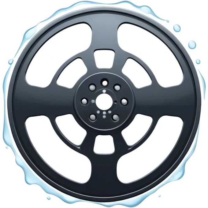 Film reel in cold emoji