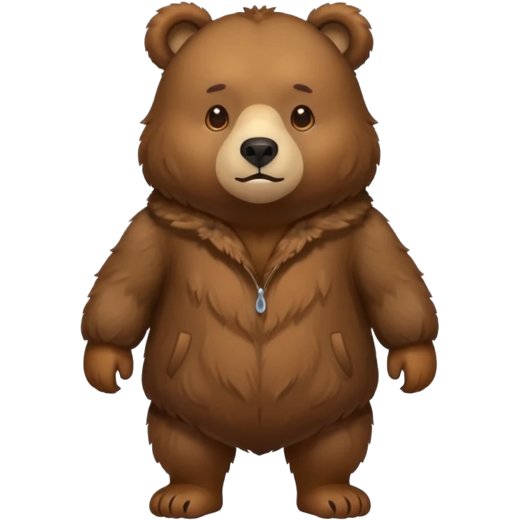 Bear on four legs emoji