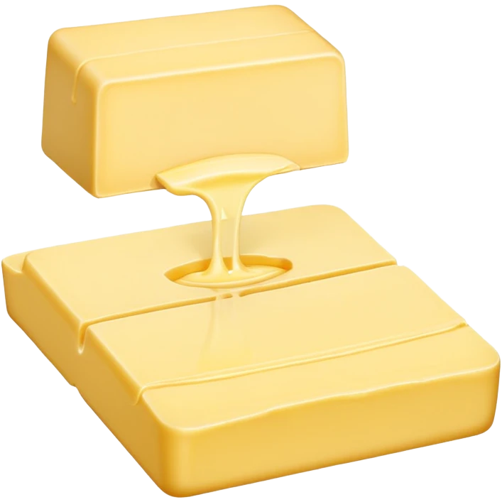 stick of butter with a small piece cut off emoji