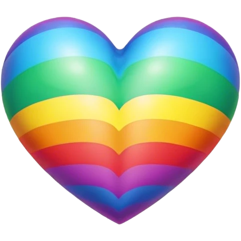 Cœur arc en ciel  emoji