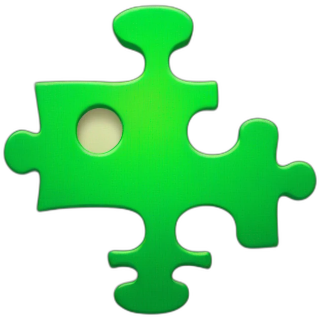 green jigsaw piece emoji