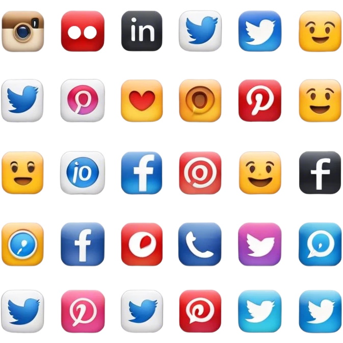  Social Media Icons emoji