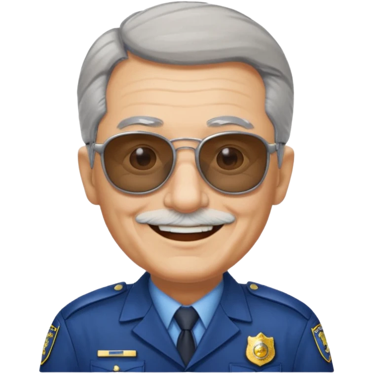 old police with sunglasses emoji
