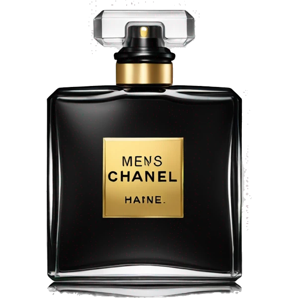 black Chanel men perfume  emoji