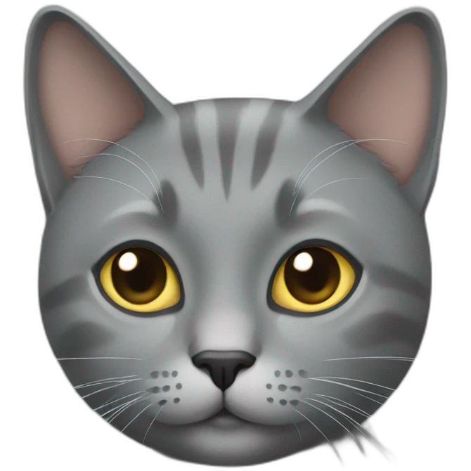 Grey cat emoji