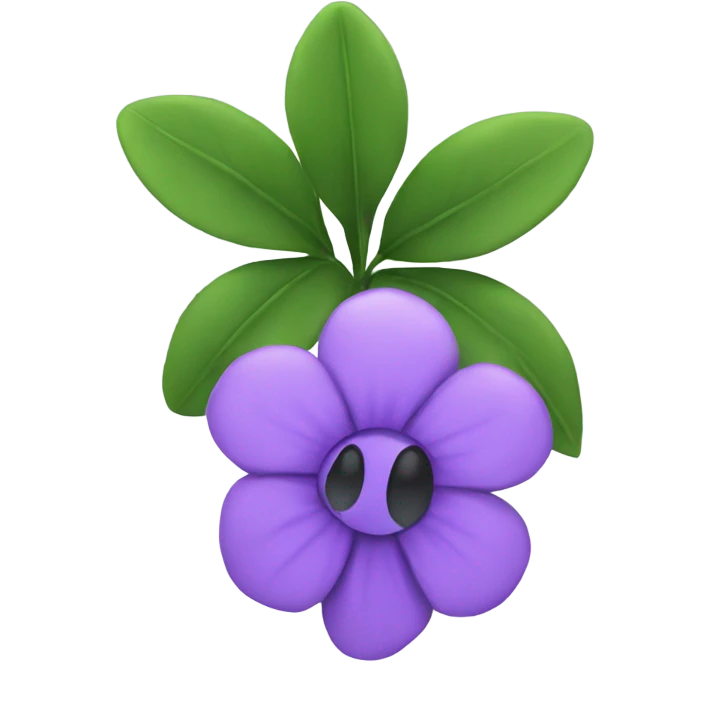 Violet flower emoji