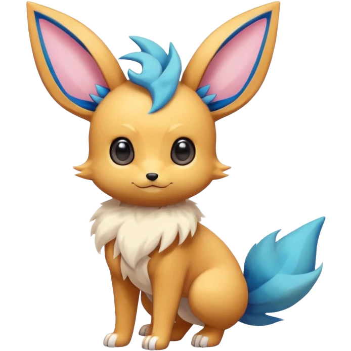 Kawaii Eeveelution-Cute-Pokémon-fusion full body emoji