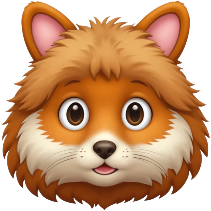 yuvarlak gözlüklü hayvan emoji