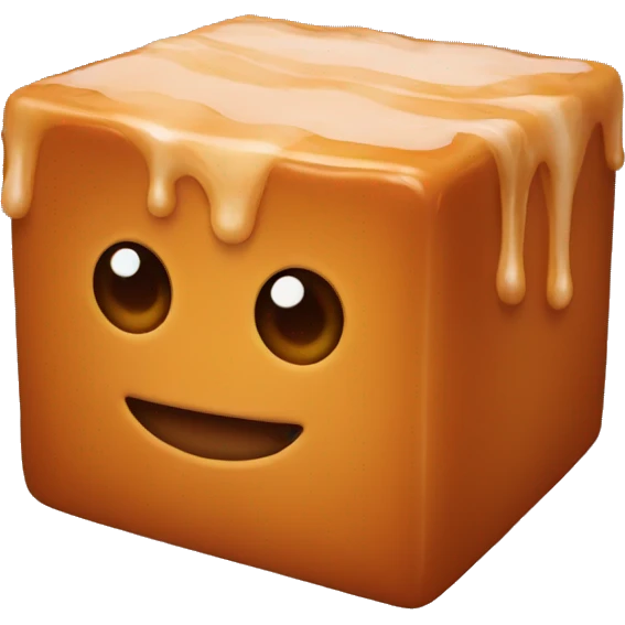 caramel cube emoji