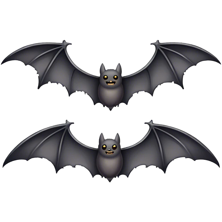 CREEPY BAT WINGS WIDE OPEN emoji