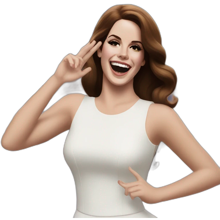 Lana del Rey happy dance emoji