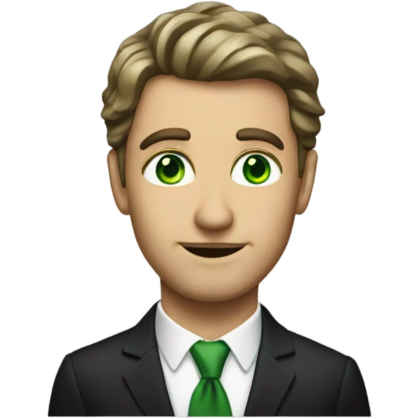 rich man with green eyes emoji