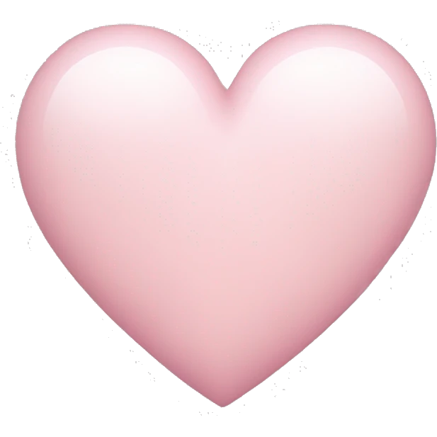 Light pink heart emoji
