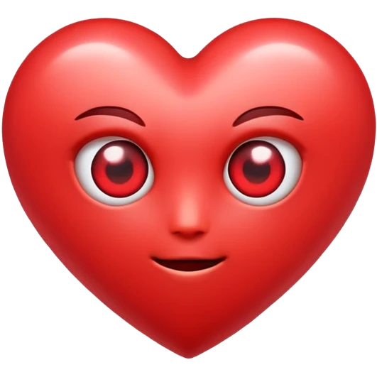 Heart with glowing eyes  emoji