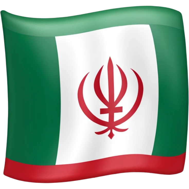 square iranian flag green white and red basic emoji