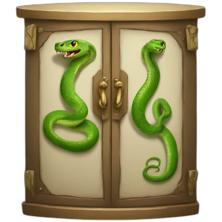 Serpent dans une  armoir emoji