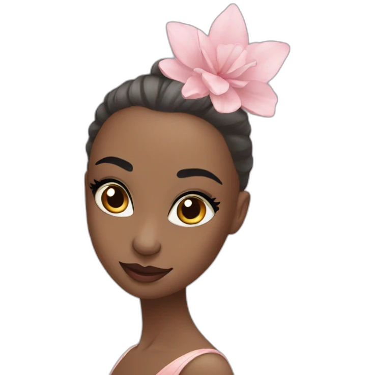 Black swan ballerina emoji
