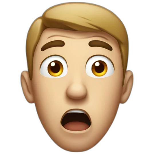 shocked guy emoji