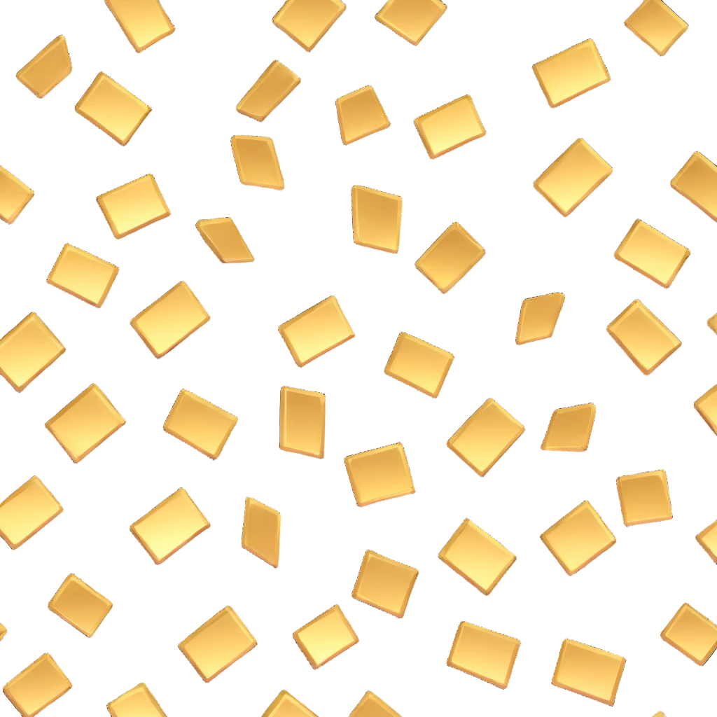 Shiny gold metallic foil reflecting light with sparkles emoji
