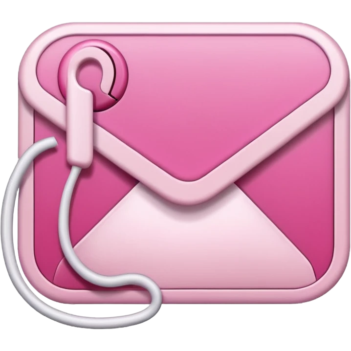 mix light pink dark pink and white girly voicemail emoji
