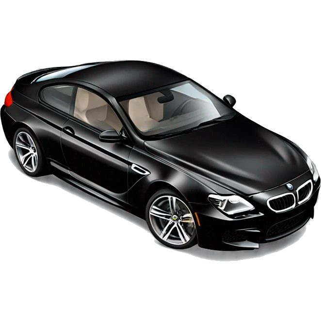  black BMW M6 2024 that crashed emoji