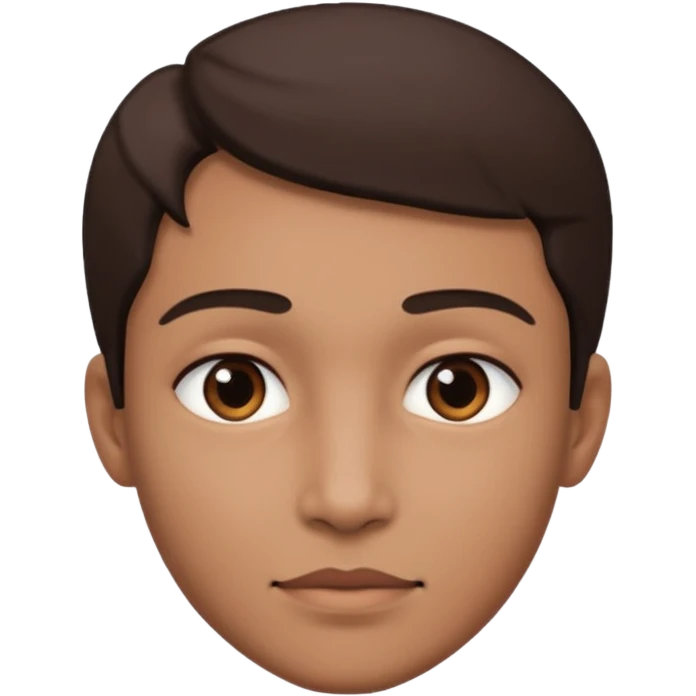 a person with a lot of details 3/4 view emoji