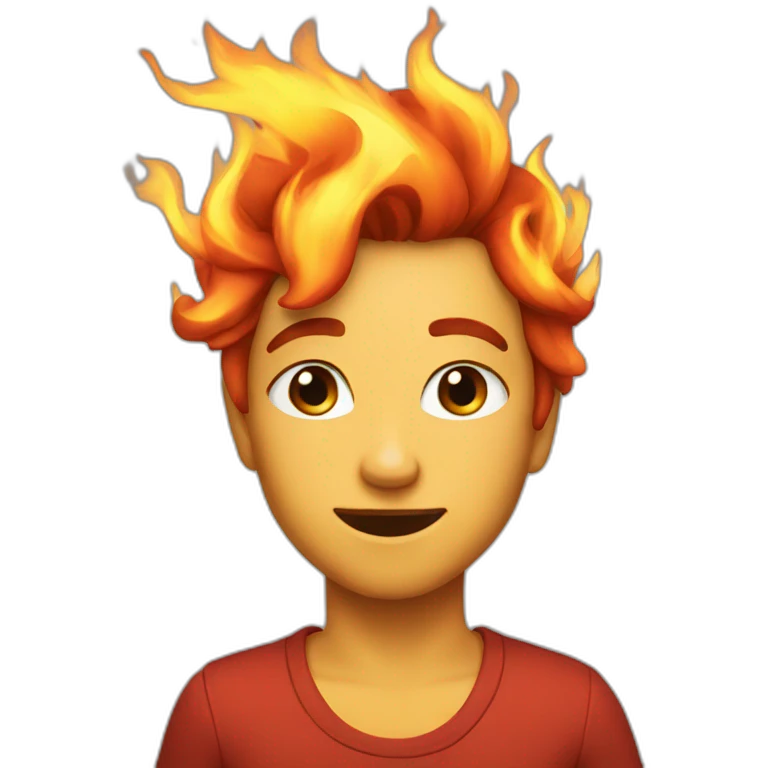 Sassy fire emoji