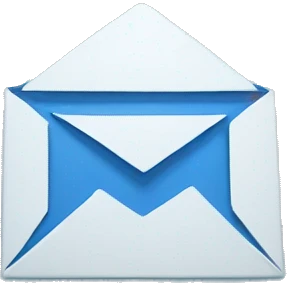 email icon in blue emoji