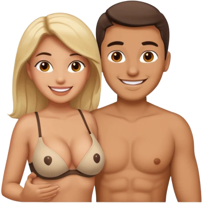Man sex naked busty female boobs emoji